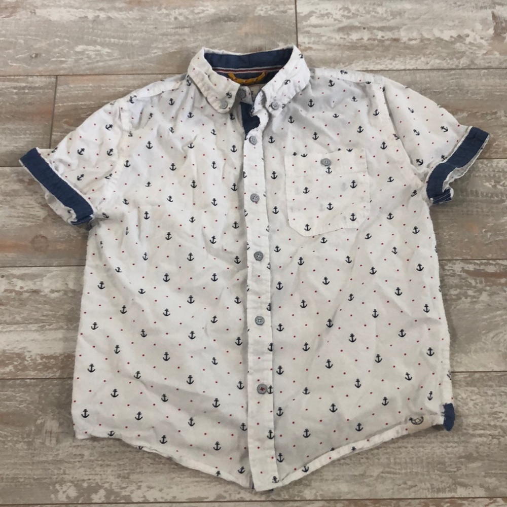Anchor button down shirt (2 available sizes 5 & 6)